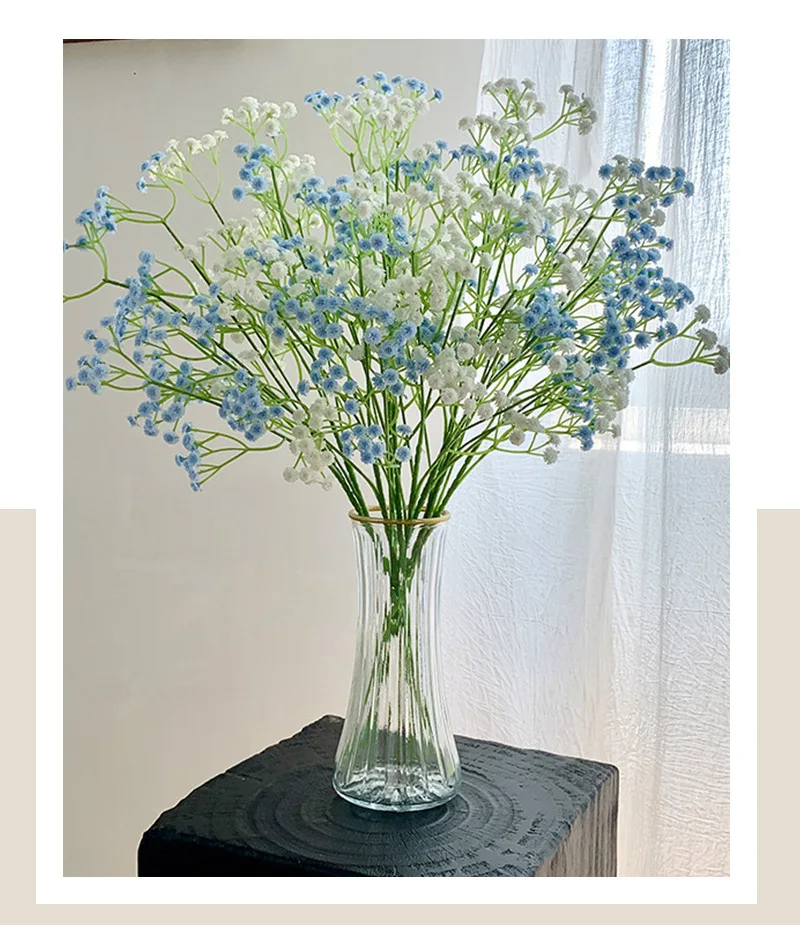 

10 шт. искусственные 108 головки латексные цветы для дыхания ребенка свадебный декор аксессуары для свадебного букета украшение для дома и вечеринки гипсофила