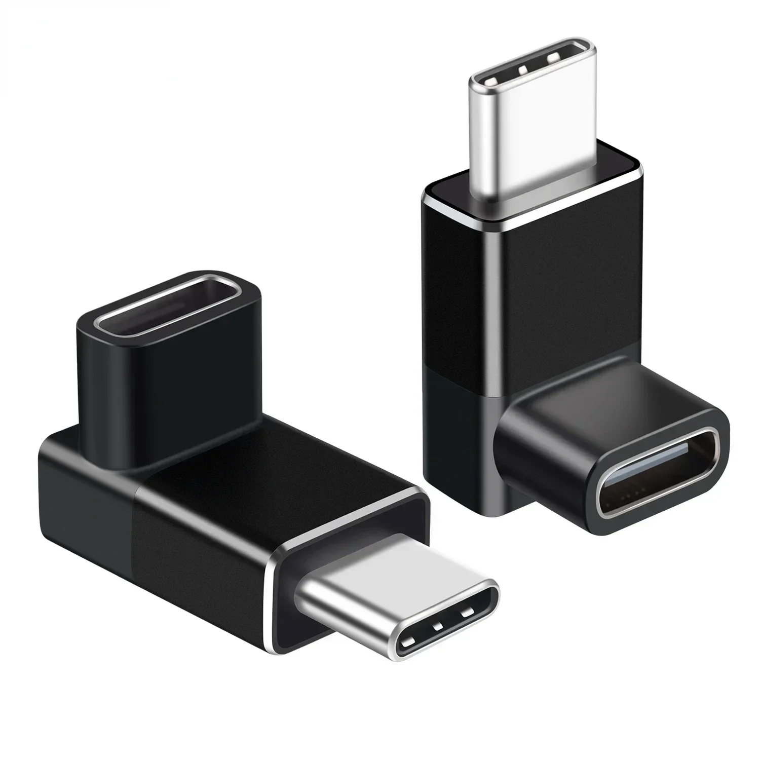 2 pces 240w usb 4.0 tipo c adaptador USB-C macho para tipo-c fêmea usb4 conversor de cotovelo 8k 40gbps pd thunderbolt3/4 dados pd3.1 carregador