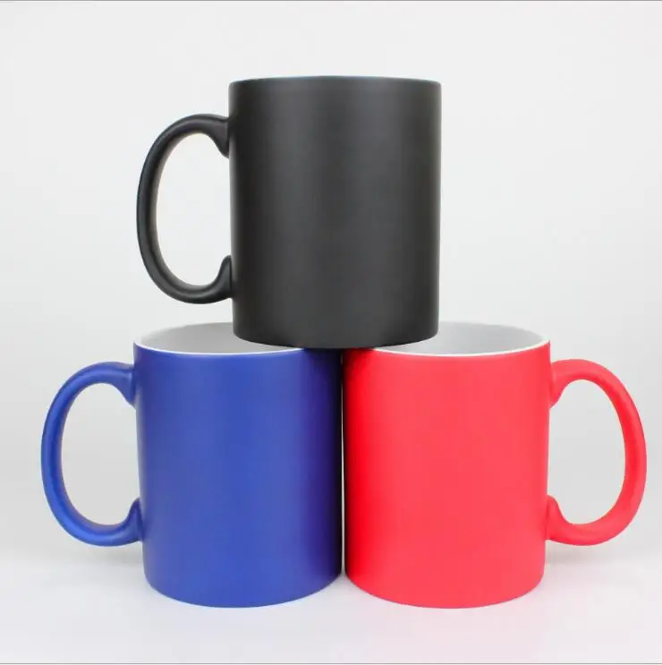 

RubySub 11oz Matte Sublimation Magic Mug Heat Sensitive Color Changing Mug Cup