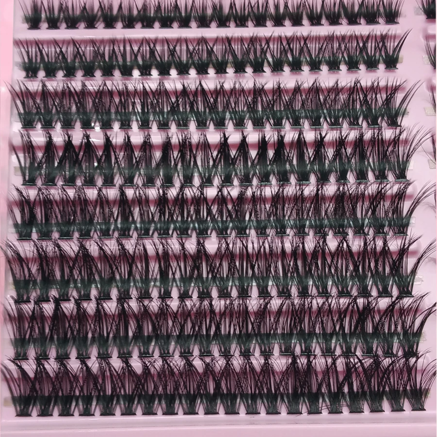 ミックスシングルクラスター 60P80P-0.07D カール セルフグラフトまつげ 厚めカール ソフトふわふわ ナチュラルカール 厚いまつげ