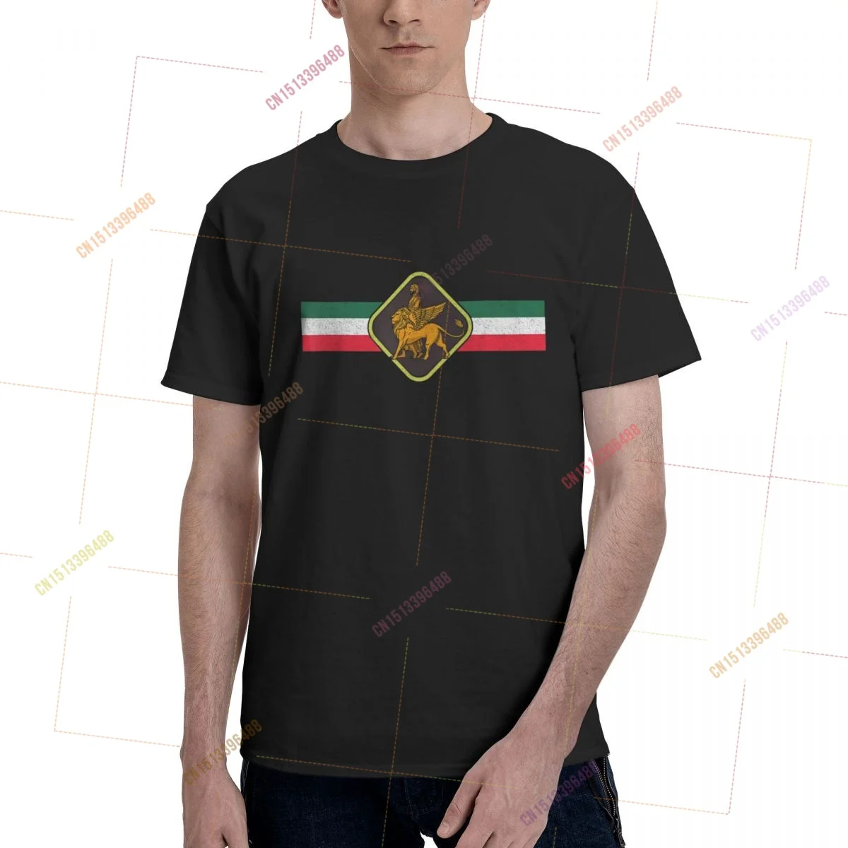 100% Cotton Shir O Khorshid Iran Persia Persian Fars Iranian Lion t shirts Men Women Clothing T-Shirts Tops Tees S-6XL