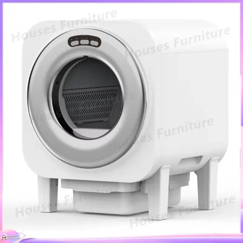 Hot Sale Automatic Self Cleaning Cat Litter Box with Odor Control Large Capacity Health Monitoring Open Top Smart Electronic