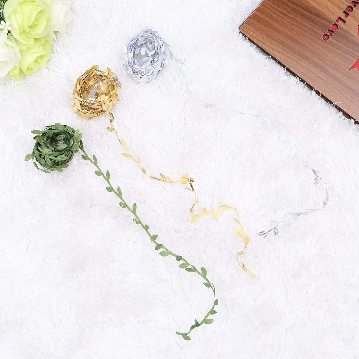 

4Pcs Gold Garland Decorations Colorful Trim Ribbon for Birthday Wedding DIY Crafts Home Party Decorations Double