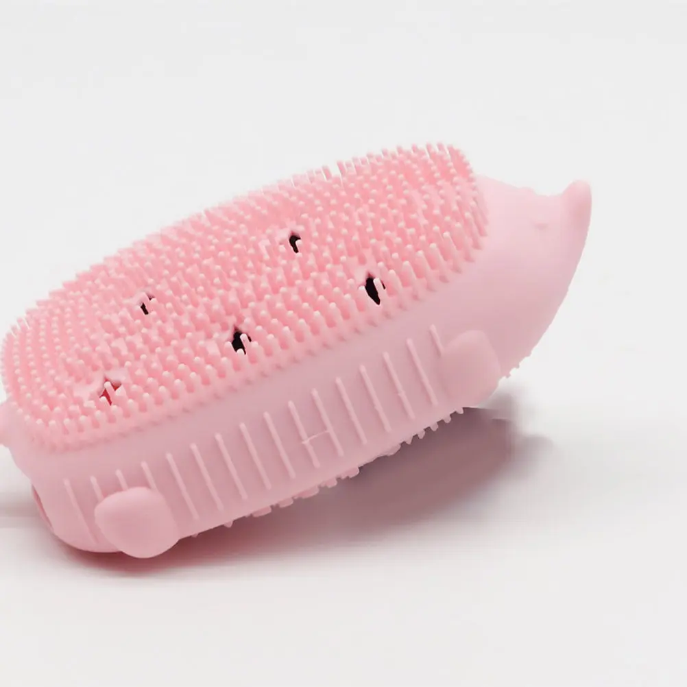 Silicone Bath Brush for Body Face Tableware Fruit Cleaning Exfoliating Massaging Skin Smoothing Oil Balancing Stress Relief