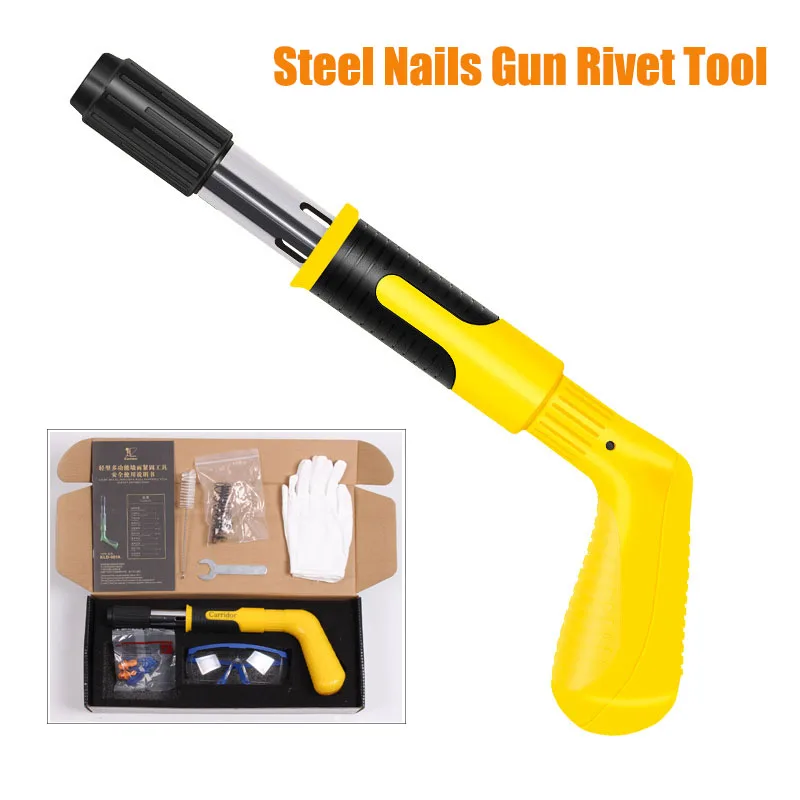 

Power Tools Steel Nails Gun Rivet Tool Brick Wall Anchor Wire Slotting Device Decoration Rivet Gun with Nails Home Wall Fastener