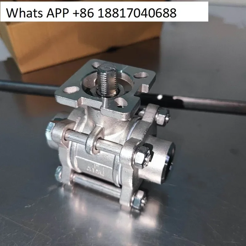 New 304 three-piece welded high platform ball valve 316 stainless steel Q61F