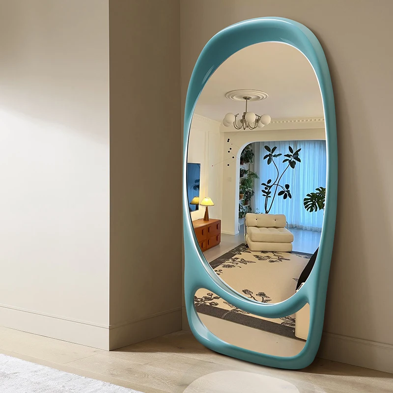 

Cute Sticker Mirrors Makeup Nordic Ornament Standing Macrame Mirrors Design Creative Espelho Decorativo Home Accessories