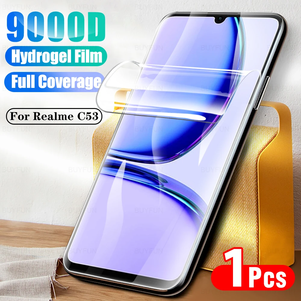 Full glue screen protector For Realme C53 realmeC53 Hydrogel film For Realme C 53 C63 Narzo N63 6.75 inches 5G phone soft film