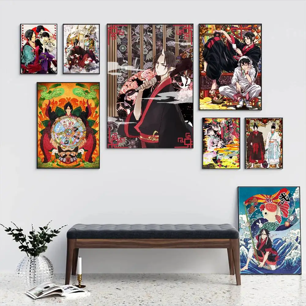 

Hozuki's Coolheadedness Movie Sticky Posters Whitepaper Sticker DIY Room Bar Cafe Posters Wall Stickers