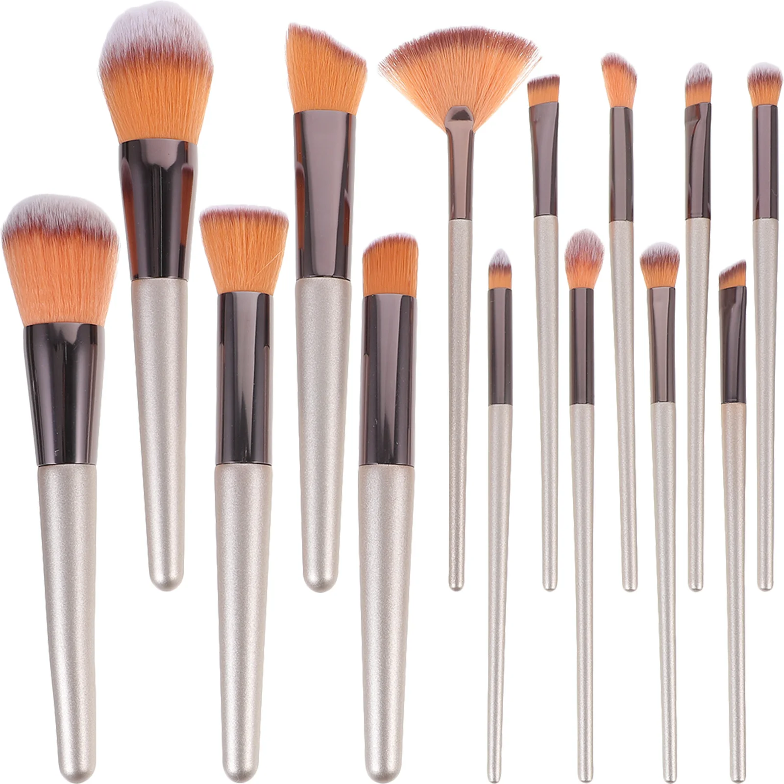 14Pcs Brush Set Makeup Brushes Nylon Head Plastic Handle Perfect for Daily Professional Makeup Beauty Tools Supplies