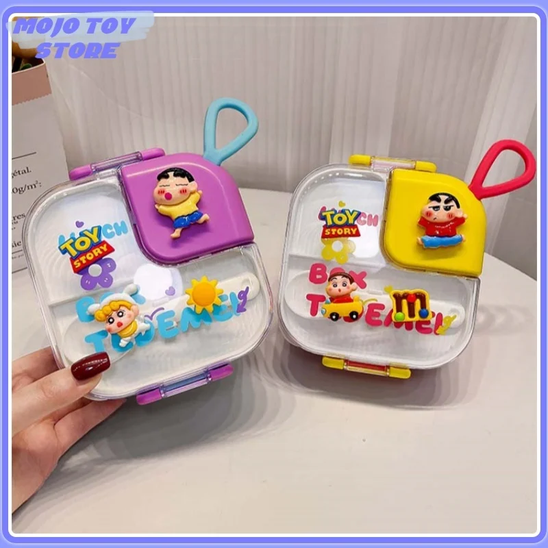 Crayon Shin-Chan Anime periferiche per bambini in acciaio inox Lunch Box microonde portatile e simpatico cartone animato Lunch Box regalo per