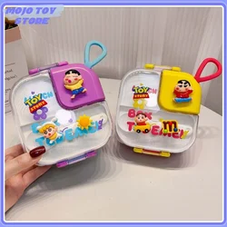 Crayon Shin-Chan Anime periferiche per bambini in acciaio inox Lunch Box microonde portatile e simpatico cartone animato Lunch Box regalo per studenti