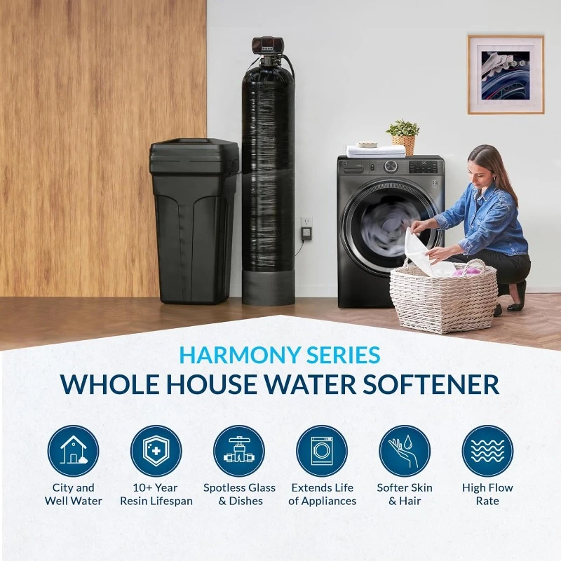 Harmony Series 48,000 Grains Whole House Water Softener w/High Efficiency Digital Metered Control Head (48,000 Grains)