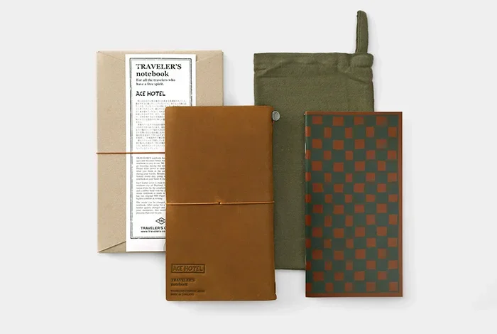 Original Travelers Traveler's Ace Hotel × TRC Tokyo Limit Leather Journal Notebook Regular Version Journaling Inserts Inner Pag
