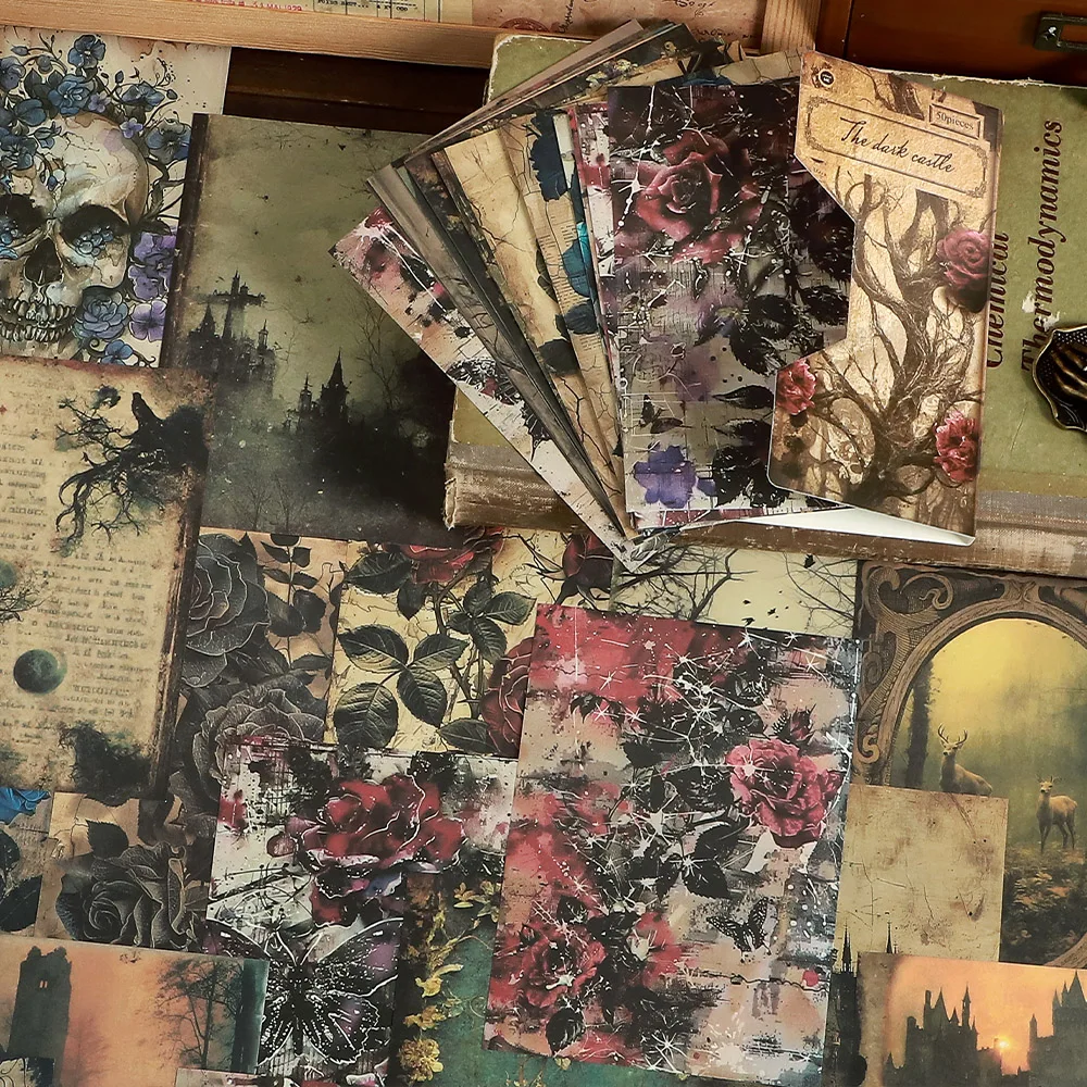 4Packs/Lot Time Ode Series Retro Papieren Memoblok