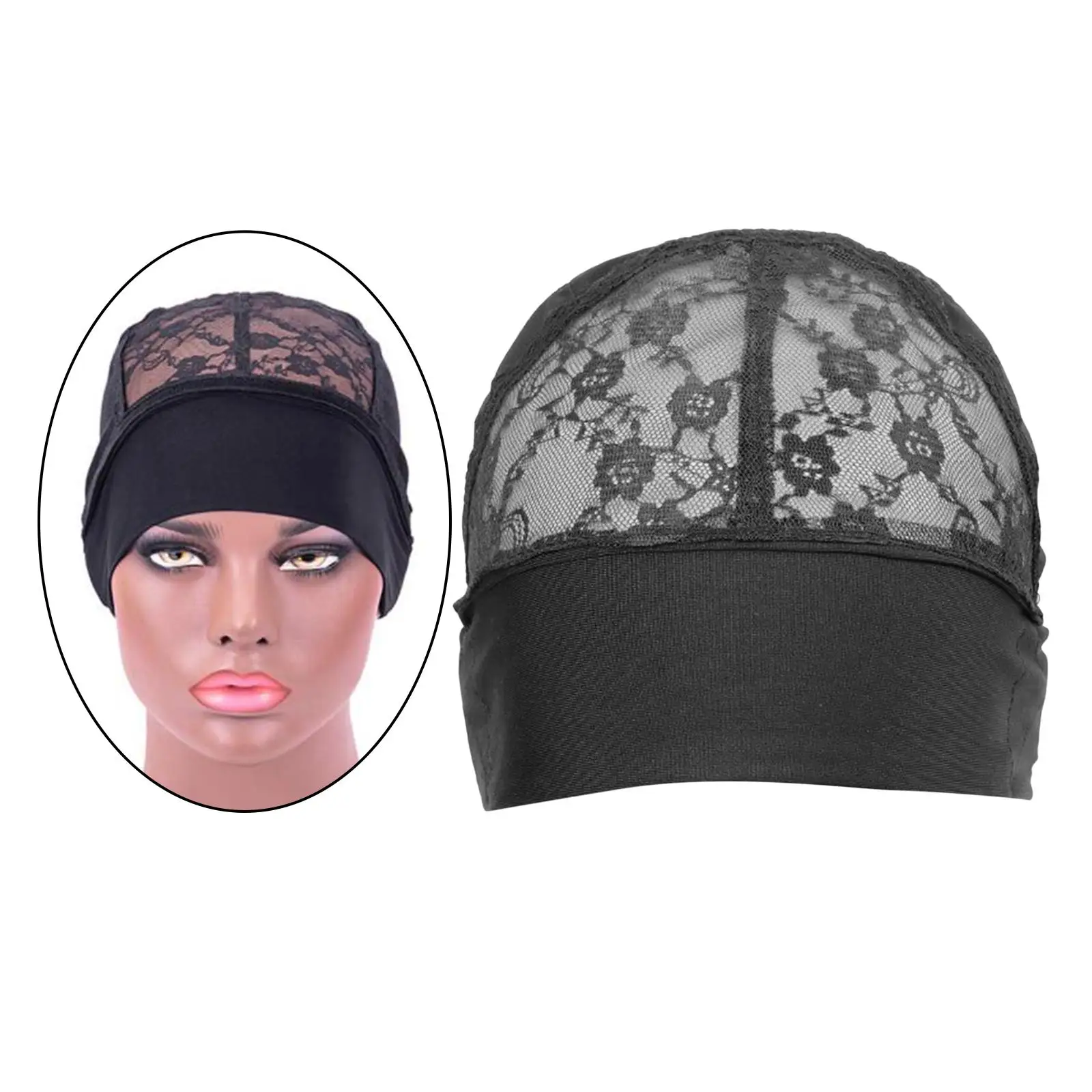 

Black Hairnet Materials for Wigs Making Streching Elastics Mesh for Women Wig Liner Accessories 1pc