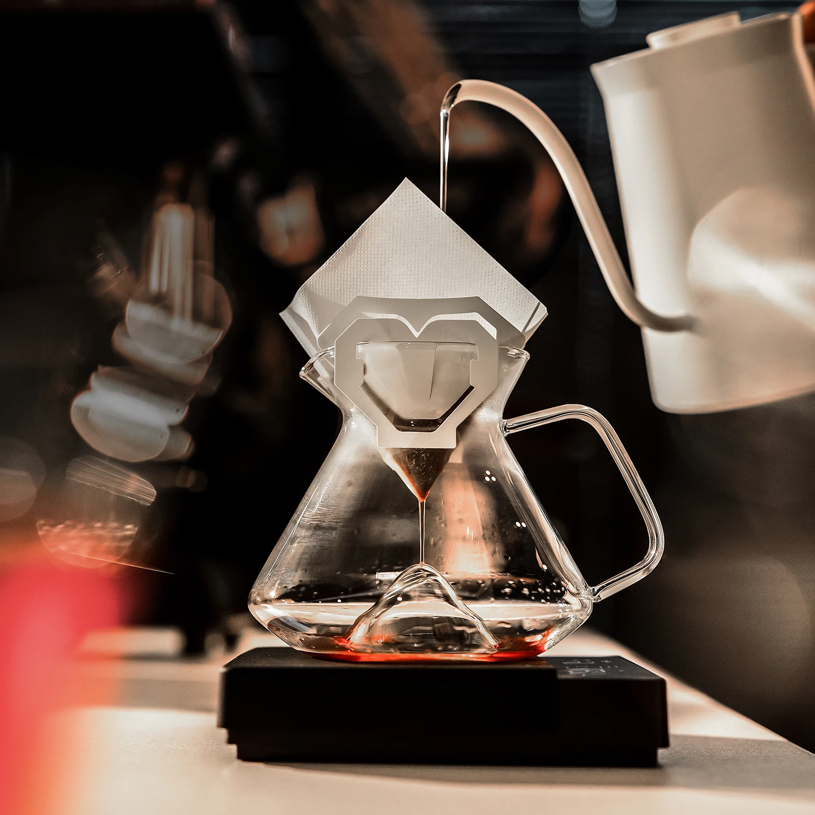 MHW-3BOMBER 힐 커피 서버 가이드 추출 커피 서버 인체공학적 핸들 바리스타용 고붕... - 3