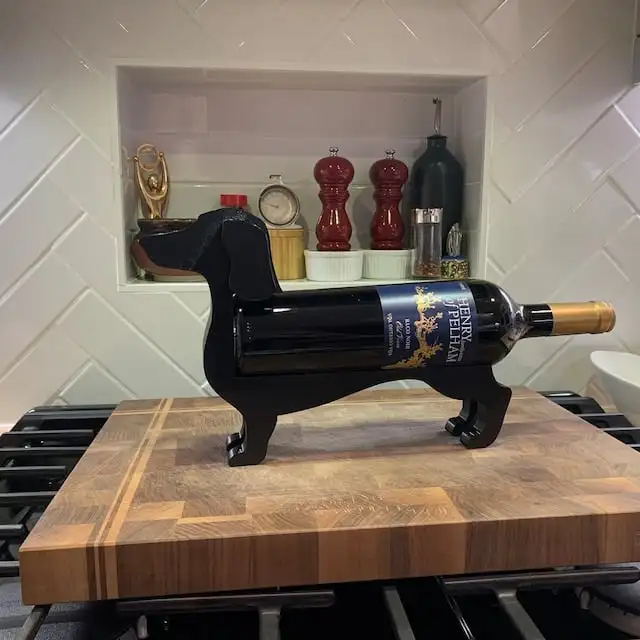 Creative Dachshund Wine Bottle Holder Kitchen Wine Storage Box Household Practical Decorative Sausage Dog Design