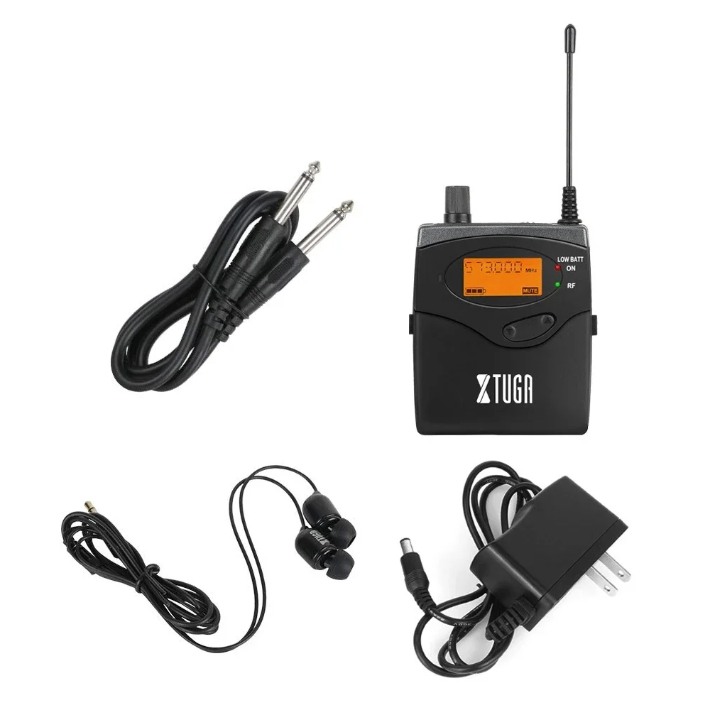 Factory Wholesale Receiver XTUGA RW2080 UHF Wireless Stage Singer In-Ear Monitor System Single BodyPack Receiver