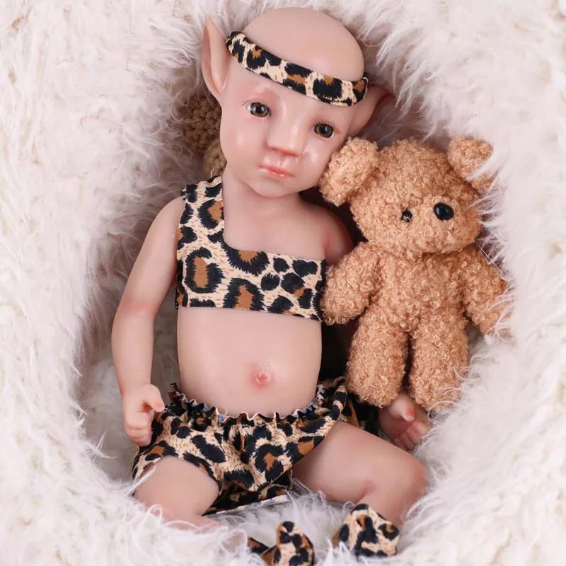 Nowa lalka Reborn Full Body Platinum Silicone Soft Boy Handmade Baby Real Lifelike Doll na prezent świąteczny Zabawka urodzinowa