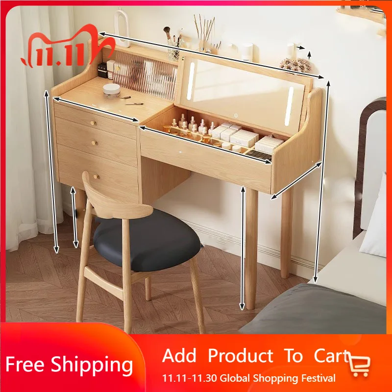 

European Bathroom Vanity Table Makeup Accessories Chair Accessories Dressing Table Vintage System Vestidores Trendy Furniture