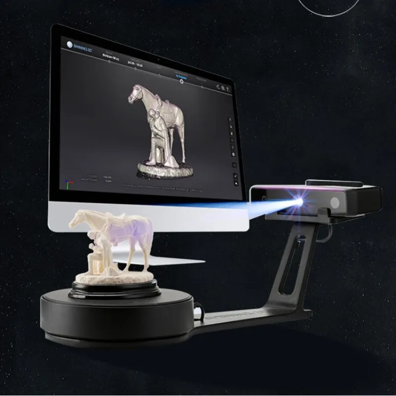 3D scanner, white light turntable desktop color 3D scanner