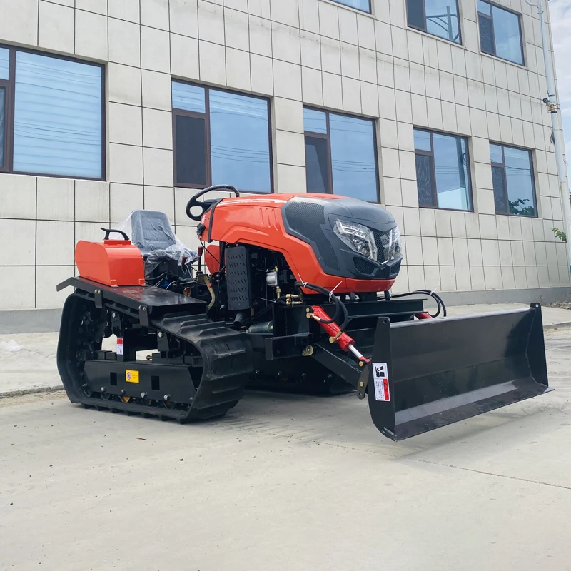 

Customized 60 HP crawler tractor, multifunctional mini tiller, high-power cultivator and crawler plowing machine