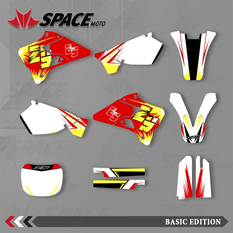 

SPACE Full Graphics Backgrounds Decals Stickers Kits For YZ 125 YZ 250 For YAMAHA YZ125 YZ250 1996 1997 1998 1999 2000 2001