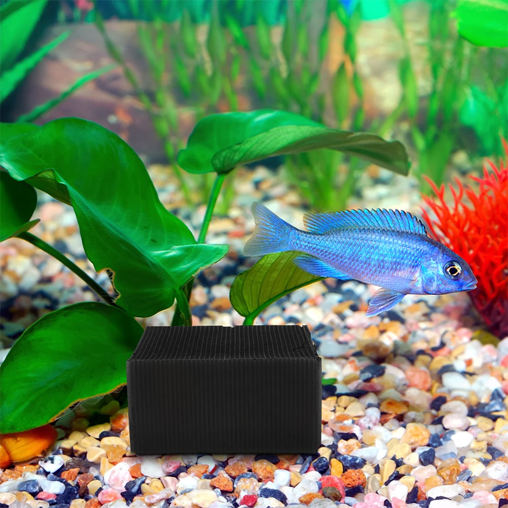 

2pcs Activated Carbon Filter Media Compact Fish Tank Cubes for Aquarium Supplies Water Purification Odor Removal Small Size Pet