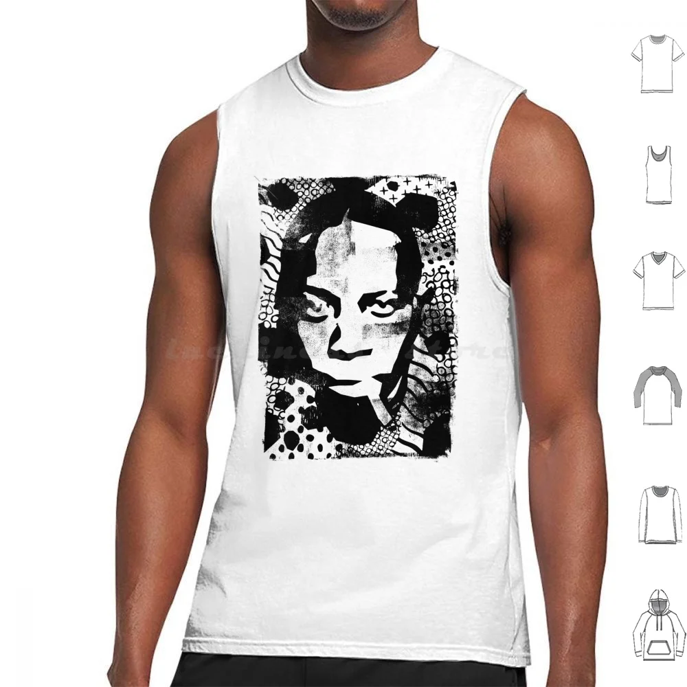 Robert Johnson Abstract Tank Tops Print Cotton Blues Music Delta South Devil Me And The Devil Crossroads Vintage Abstract