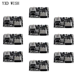 5-10pcs Type-C USB 3.7V 4.2V 1A 5W Li-ion 18650 Lithium Battery Charger Board DC-DC Step Up Boost Module TP4056 DIY Kit