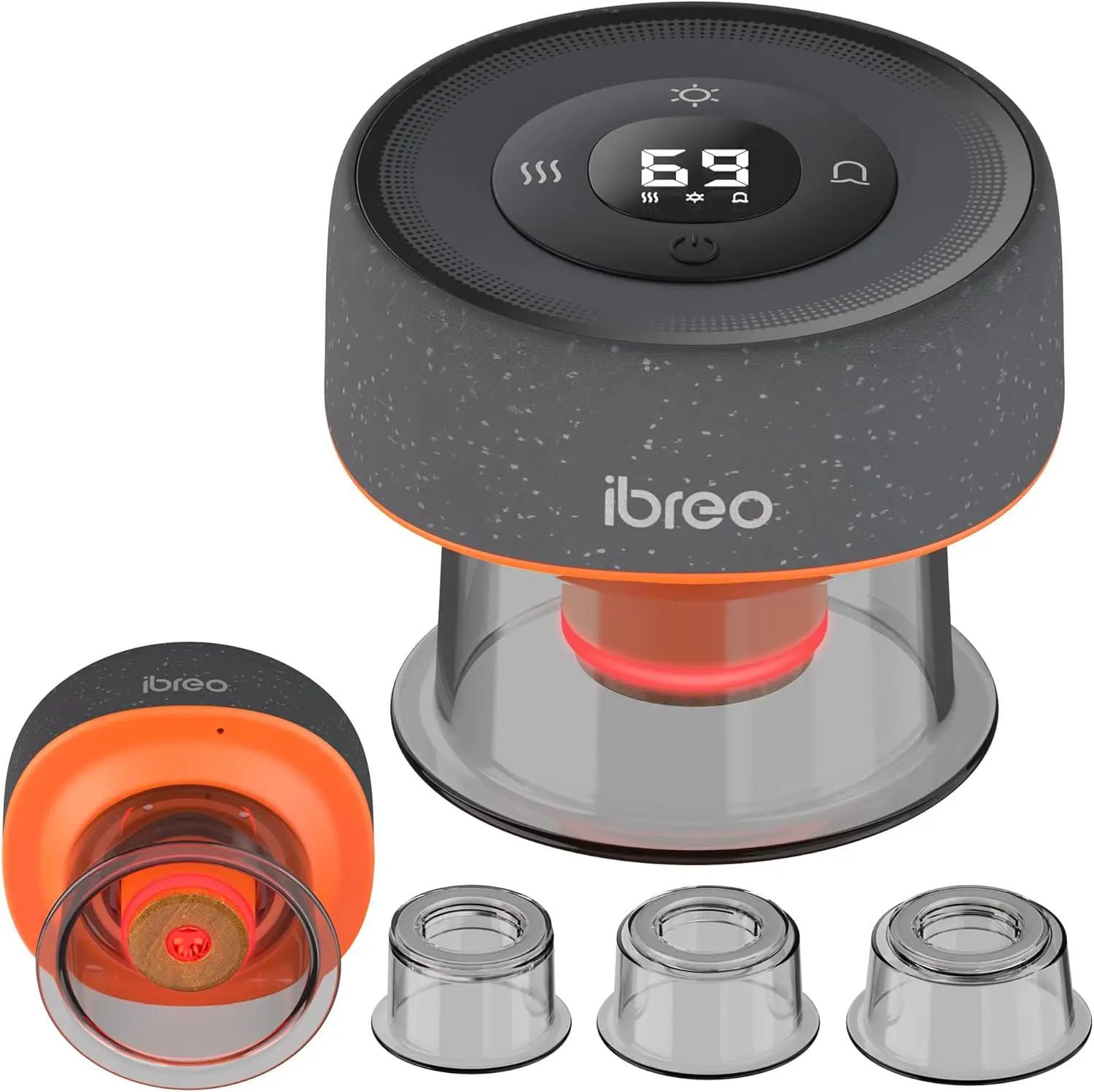 

Smart Cupping Massager with Heat, Red Light, Dynamic Suction for Muscle Pain Relief and Skin Tightening