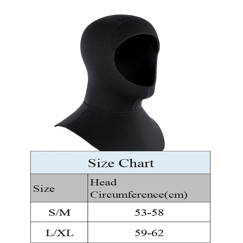 Neoprene Cap 3mm 5mm Swimming Hat With Shoulder For Men Women Protect Head Diving Scuba Spearfishing Hood Surf Helmet Accessorie