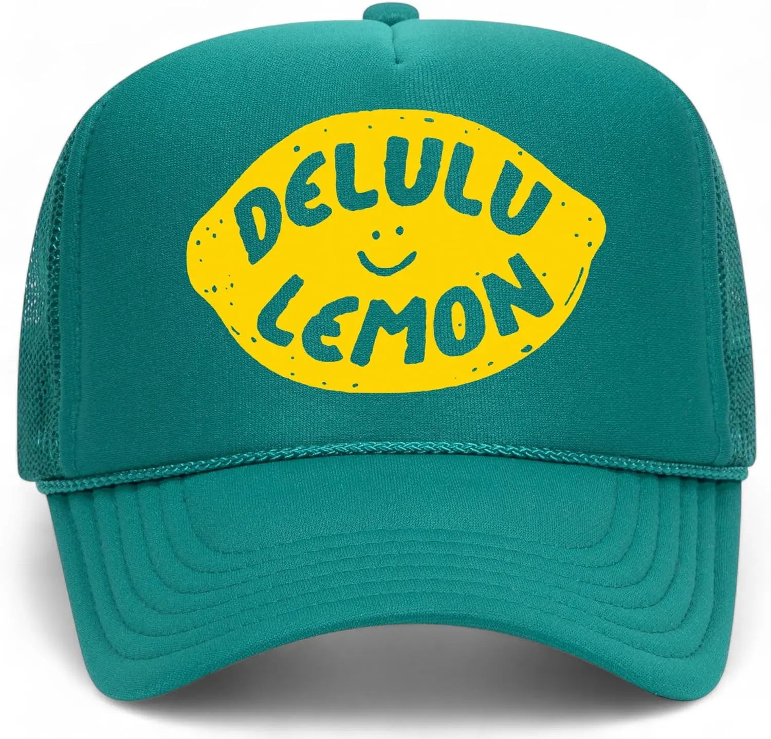 Delulu Lemon Trucker Hat |   Винтажная фруктовая пастушка в стиле вестерн, забавное деревенское лето |   Кепка Snapback из пенопласта премиум-класса для мужчин и женщин