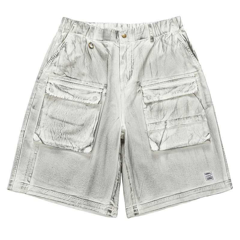 Short de travail rétro Dirty DistMurcia pour homme, pantalon d'été, style décontracté, Fifth, Déchets de sol droits, nouveau, 2021