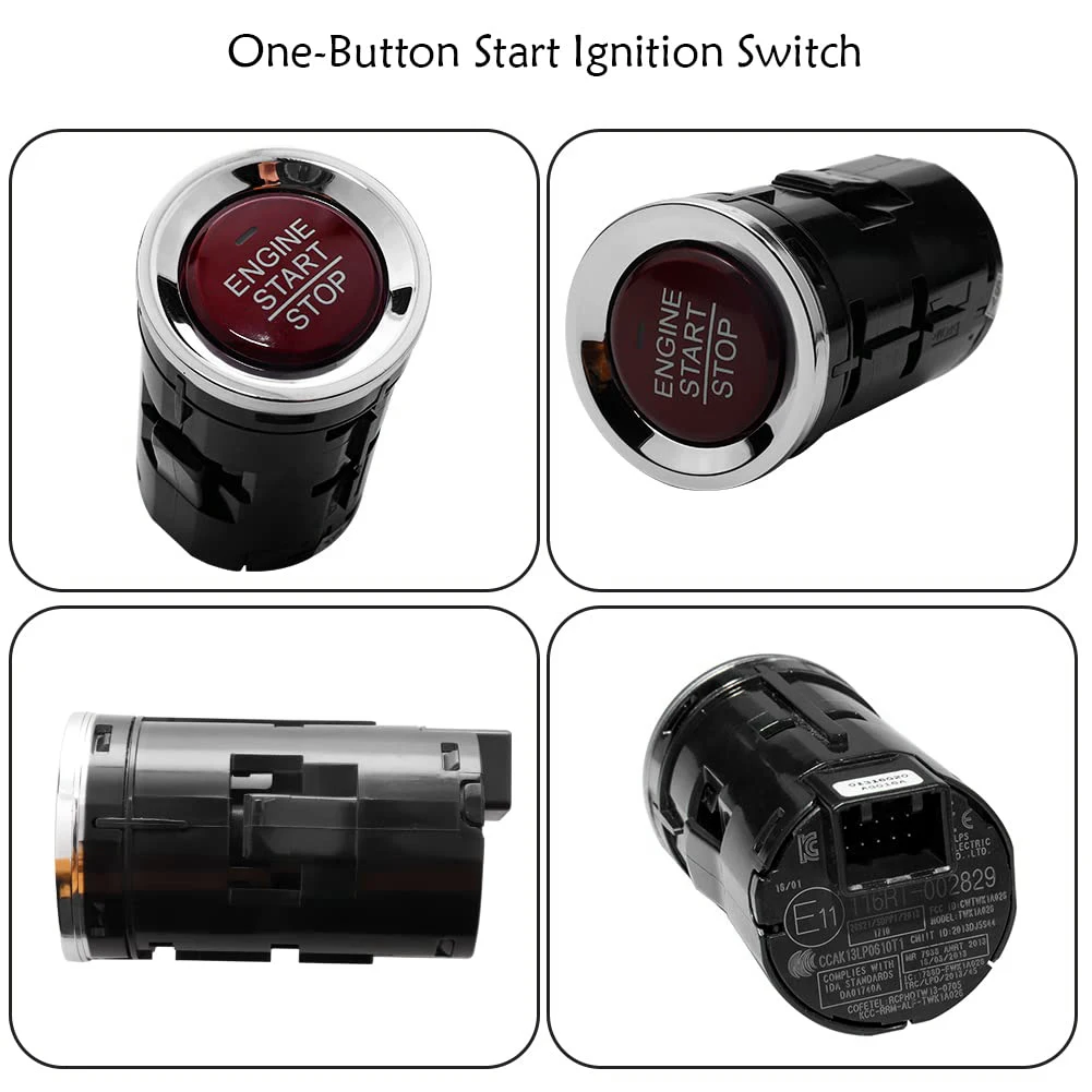 Engine Key Start Stop Push Button One-Button Switch for 2016 2017 2018 Honda HR-V 1.8L 35881-T4N-H02 35881-T4N-702—L49A
