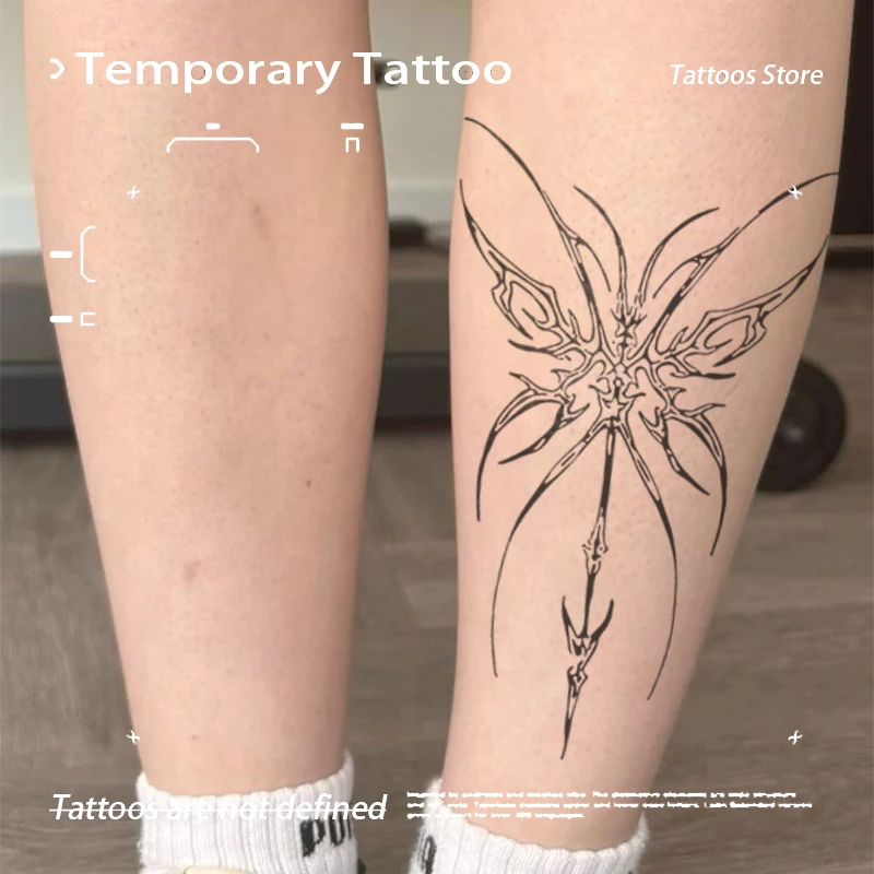 

Корейская мода Тотем бабочки травяной сок татуировка наклейка для женщин нога временная водостойкая татуировка праздничная поддельная татуировка New2025