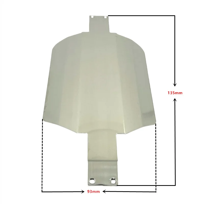 Bumper Chassis Armor Protection Skid Plate Stainless Steel Metal for SCY 16101 16102 16103 Pro JJRC RC Car Upgrade Accessories