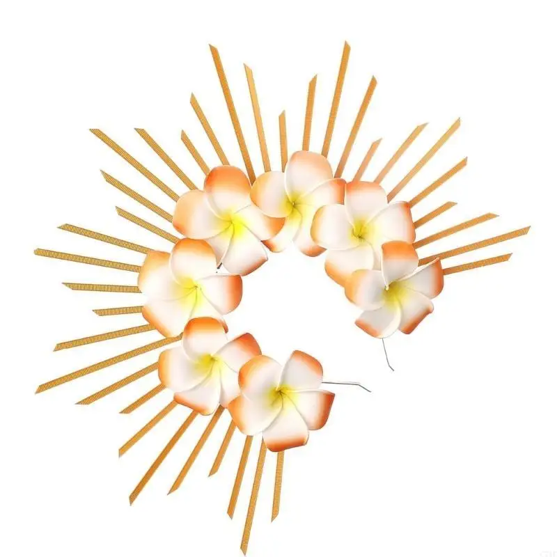 C71F Teen Sinh Viên Lễ Hội Băng Đô Quấn Tóc Có Hoa Gai Cosplay Thánh Thái Hình Mũ Trùm Đầu Halloween Biểu Diễn Băng Đô Quấn Tóc