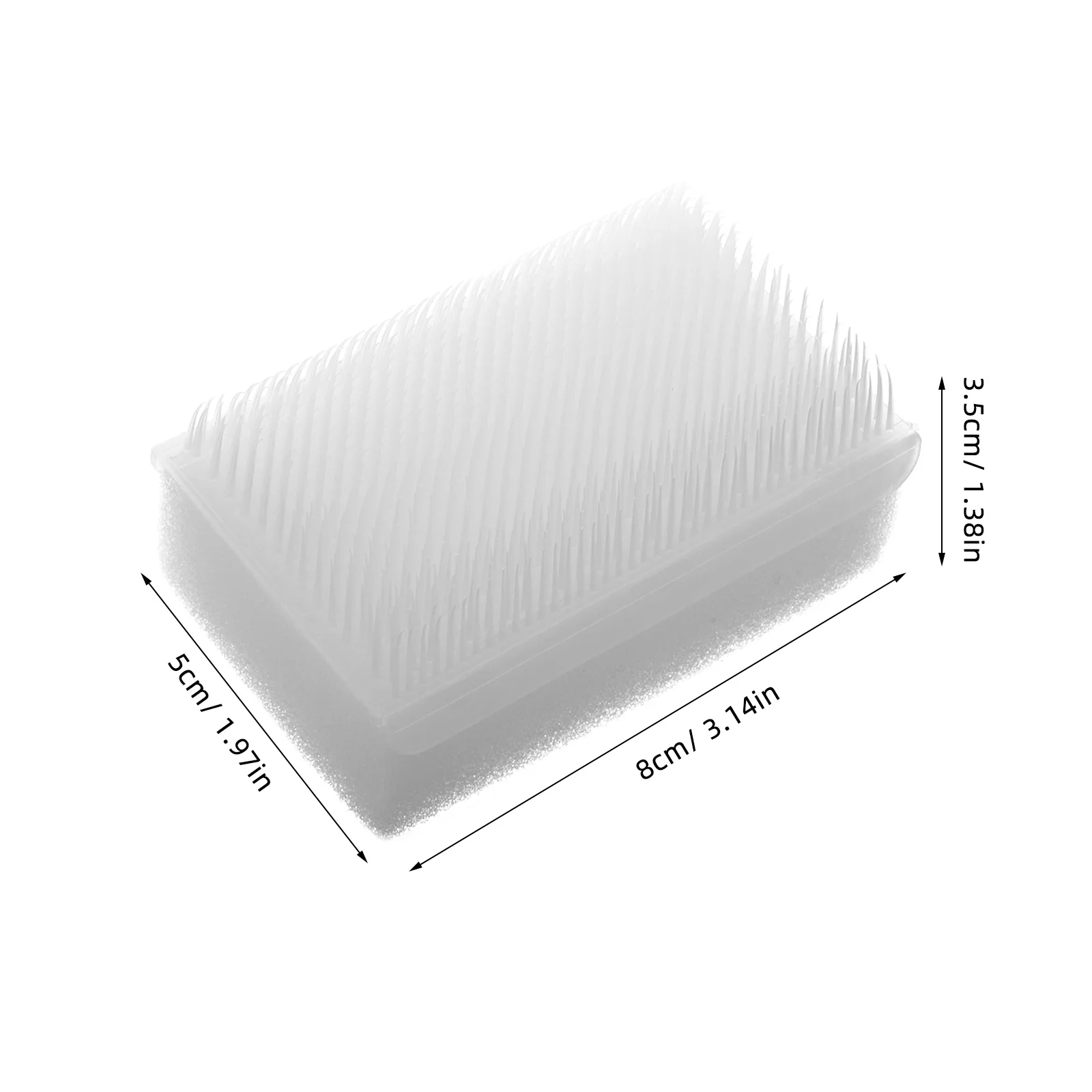 2 uds cepillo exfoliante de uñas herramienta de lavado de manos con cerdas de cabeza de esponja suave y esponja para limpieza de huecos de uñas