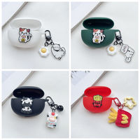 For Haylou GT1 2022 / GT7 GT6 GT5 T19 case Cute Cartoon Silicone for Haylou GT7 hearphone case with Keychain For Haylou GT6