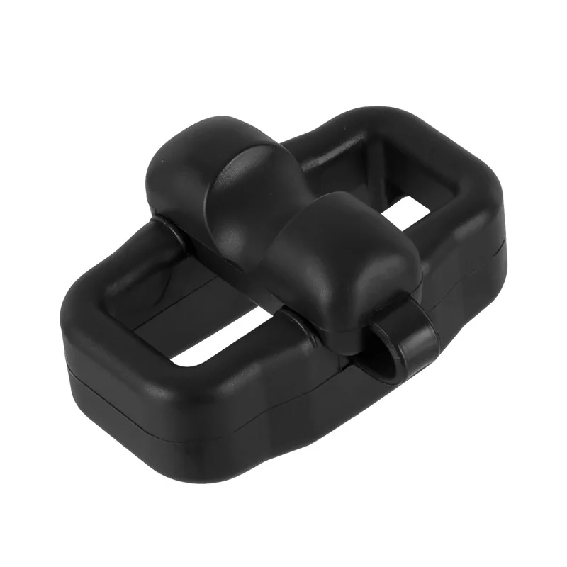 Black Marine Mooring Buffer Shock Absorber 7.3x4x3.9cm Wear Resistant Rope Protector For Yacht Berth Boat Berthing Hull Safe