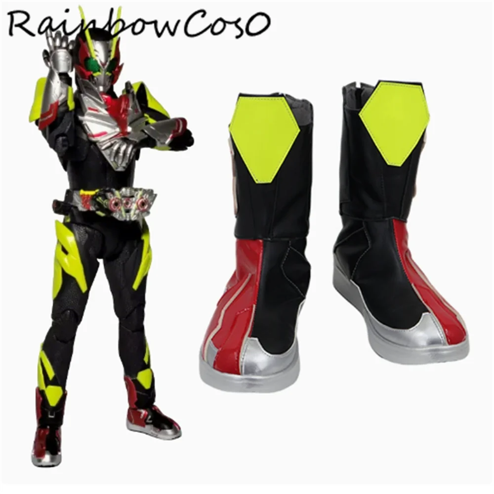 

Masked Rider 3 Kamen Rider Outsiders Обувь для косплея Сапоги Игра Аниме Вечеринка Хэллоуин RainbowCos0 W4806