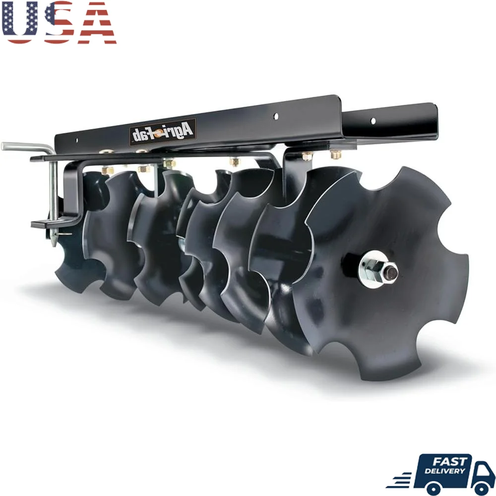 

Steel Tow Behind Disc Cultivator 30-38In Working Width 8 Durable 11In Steel Discs Manual Garden Tool