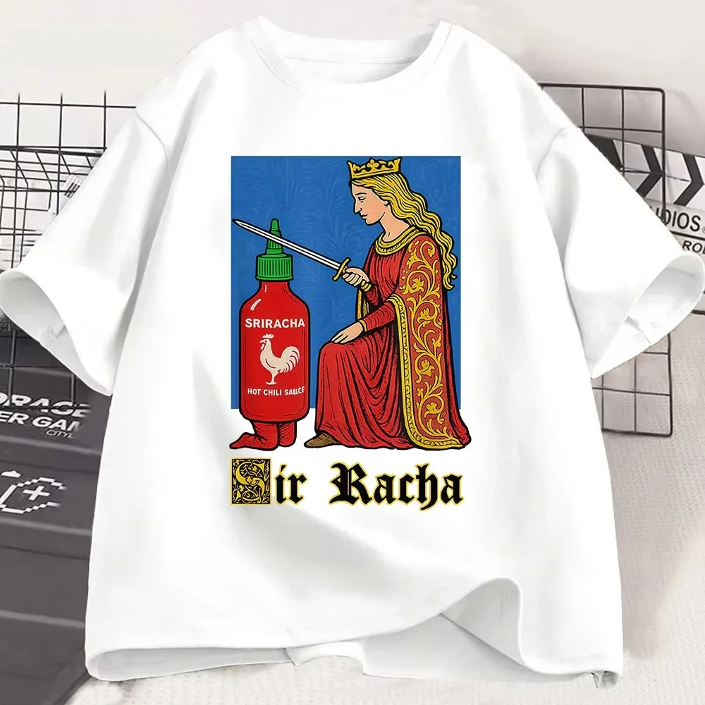 Camiseta con el divertido patón de salsa de Chile de Sir Rachel camiseta عادية الفقرة موخيريس