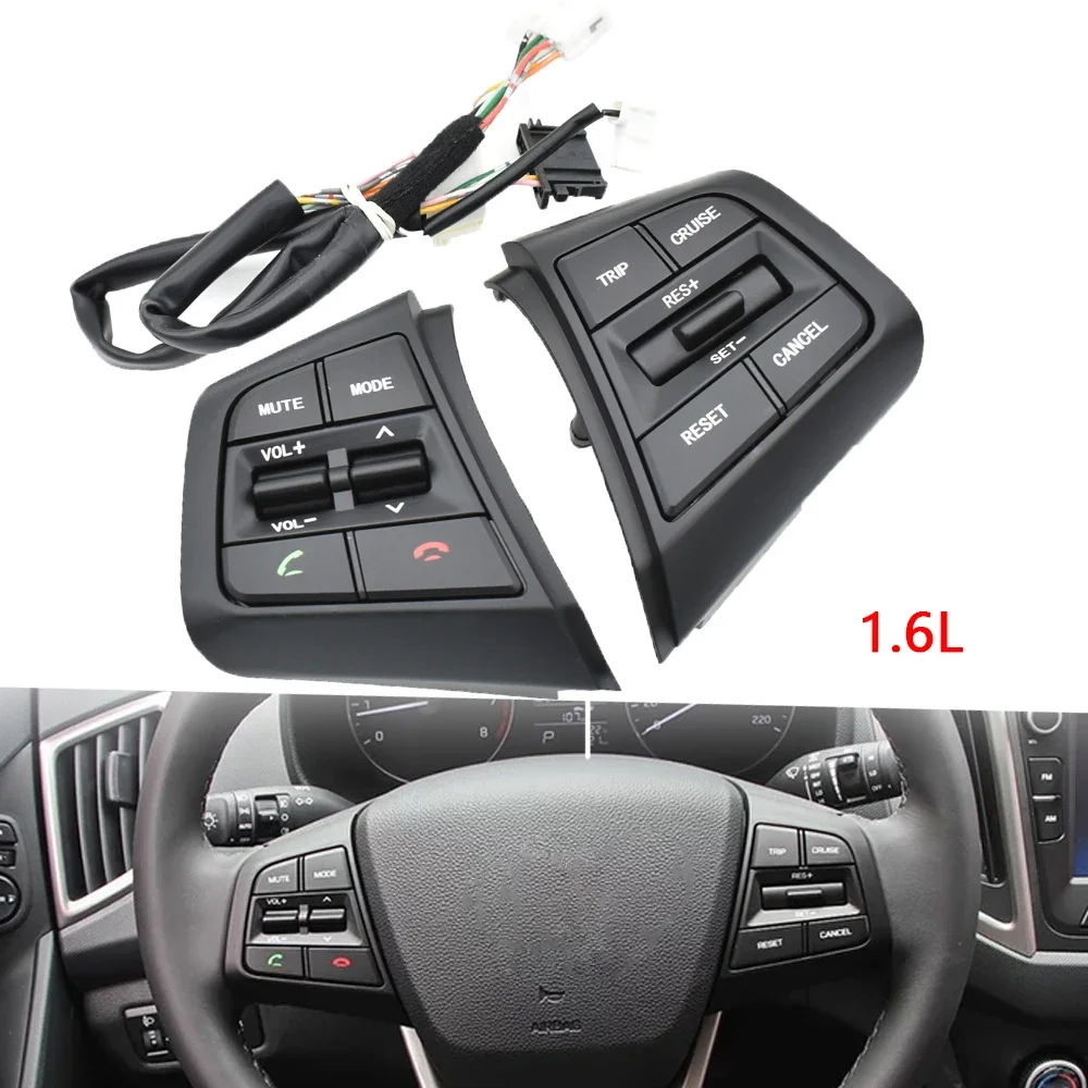 For Hyundai Creta Ix25 1.6L 2.0L Steering Wheel Cruise Control Button Switch Remote Control Volume Button 96710C90004X