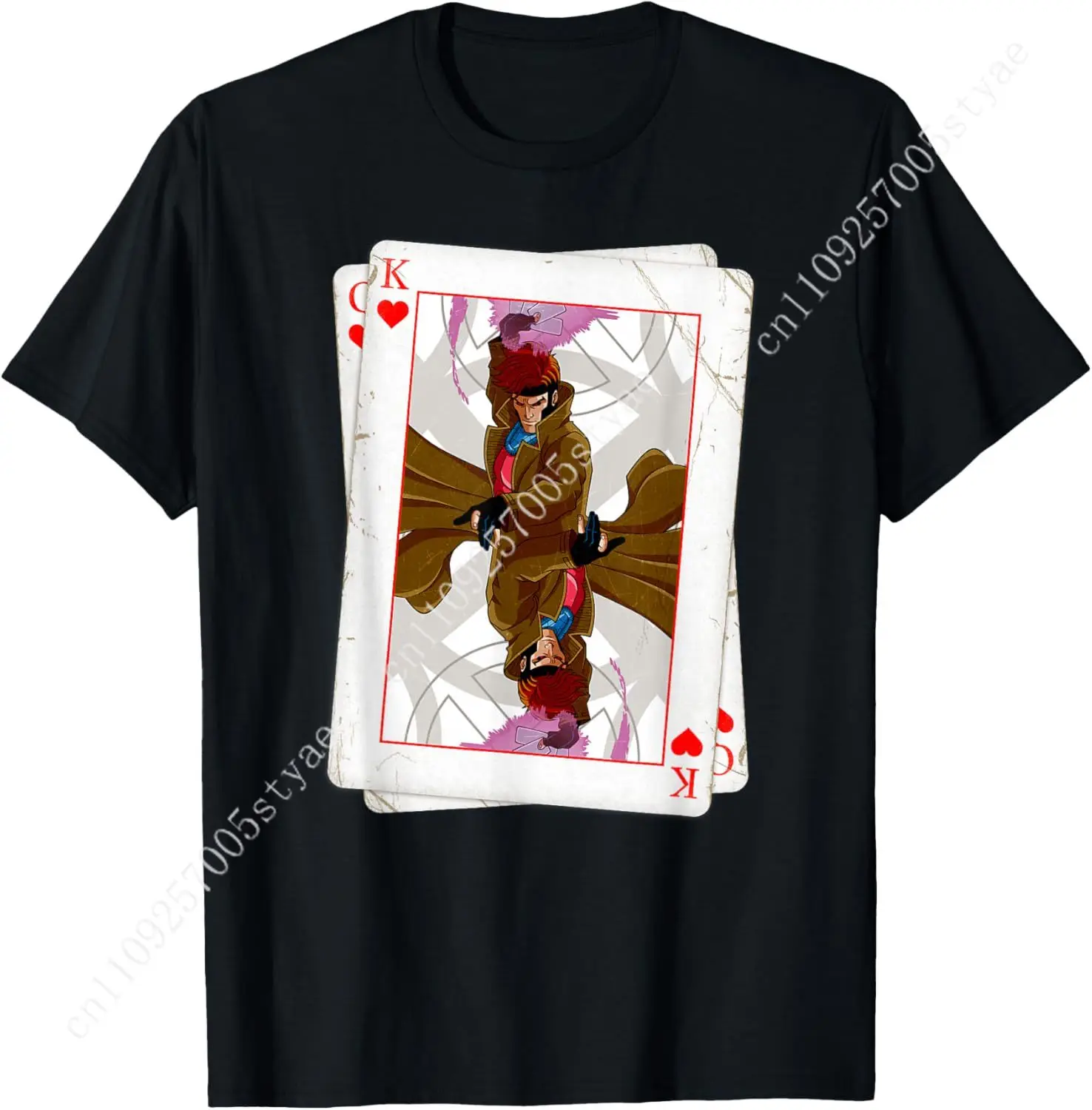 

Marvel X-Men Gambit Playing Cards 90s T-Shirt