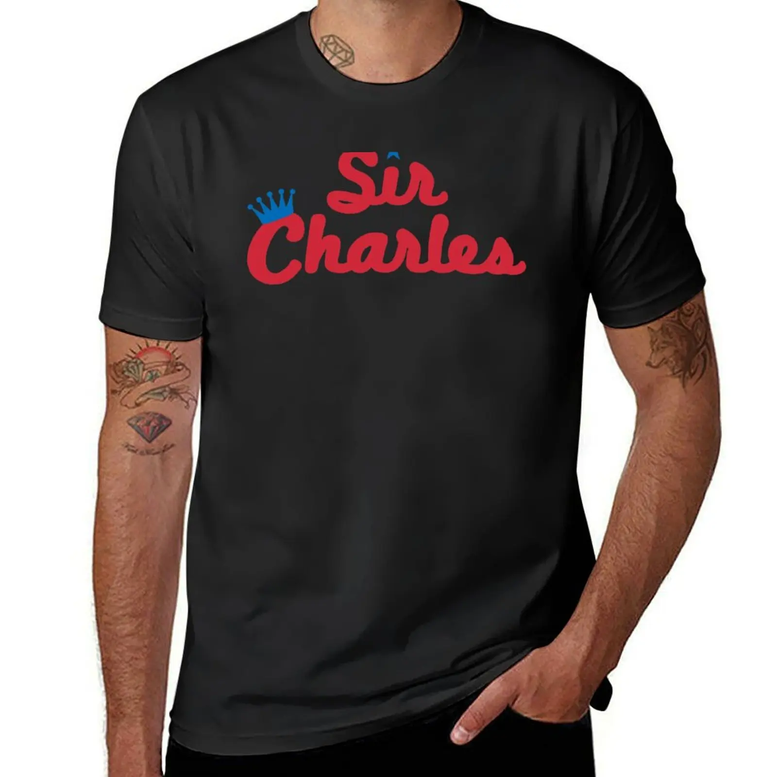 

Sir Charles T-Shirt customs summer tops sweat oversized t shirts for men