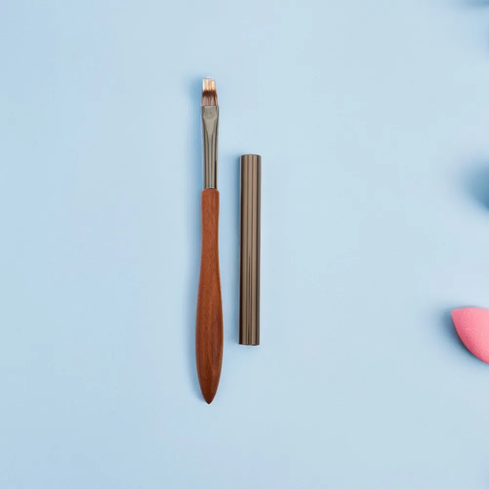 

Набор из 2 кистей для нейл-арта с ручкой из сандалового дерева, инструмент для градиентного нанесения гель-лака и акрила, профессиональный инструмент для дизайна и росписи ногтей