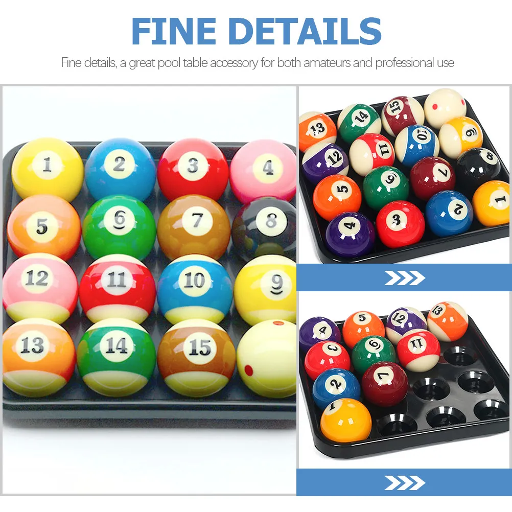 

Heavy Duty Plastic Billiard Balls Storage Tray Holder for 16 Balls Portable Pool Table Accessory Ideal for Home Club Snooker Use